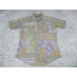 Palomino Western Shirt Mens 16-16.5 Multicolor Abstract Pearl Snap Short Sleeve